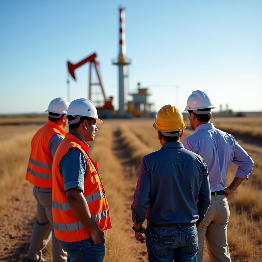 Visita técnica a campo petrolero en Vaca Muerta